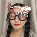 2 PCS Christmas Weird Glasses Personalized Christmas Hair Clip, Color: Deer Pulling Old Man