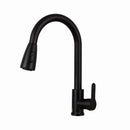 Kitchen Pull-out Faucet Stainless Steel Sink Telescopic Universal Faucet,Spec: CLH002 Black