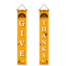 30 x 180cm Thanksgiving Day Couplet Decoration Porch Hanging Flag(Give Thanks)