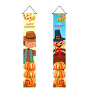 30 x 180cm Thanksgiving Day Couplet Decoration Porch Hanging Flag(Doll Pumpkin)