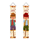 30 x 180cm Thanksgiving Day Couplet Decoration Porch Hanging Flag(Doll)