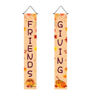 30 x 180cm Thanksgiving Day Couplet Decoration Porch Hanging Flag(Friends Giving)