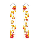 30 x 180cm Thanksgiving Day Couplet Decoration Porch Hanging Flag(Maple Leaf Happy Fall)