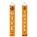 30 x 180cm Thanksgiving Day Couplet Decoration Porch Hanging Flag(Turkey Give Thanks)