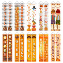 30 x 180cm Thanksgiving Day Couplet Decoration Porch Hanging Flag(Give Thanks)