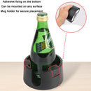 Multi-functional Spill-proof Insulated Fixed Cup Holder(Brown)