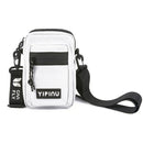 YIPINU YD9 Fashion Students Simple Art Single Shoulder Mobile Phone Bag(White)