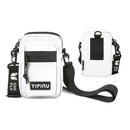 YIPINU YD9 Fashion Students Simple Art Single Shoulder Mobile Phone Bag(White)