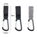 5 PCS Stroller Wear-Resistant Non-Slip Aluminium Climbing Buckle Hooks(Black Snowflake)