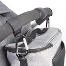 5 PCS Stroller Wear-Resistant Non-Slip Aluminium Climbing Buckle Hooks(Black Snowflake)