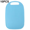 10 PCS Plastic Anti-Slip Kitchen Cutting Board(No. 2 Sky Blue)