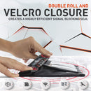 Rolled Edge Cell Phone Tablet RFID Privacy Protection Bag Car Key Signal Shielding Bag(White)