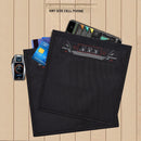 Rolled Edge Cell Phone Tablet RFID Privacy Protection Bag Car Key Signal Shielding Bag(Blue)
