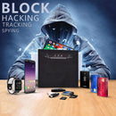 Rolled Edge Cell Phone Tablet RFID Privacy Protection Bag Car Key Signal Shielding Bag(Blue)