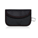 Carbon Fiber RFID Card Case Radiation-Proof Car Key Signal Shielding Bag 10.5 x 6.5cm
