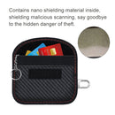 Carbon Fiber RFID Card Case Radiation-Proof Car Key Signal Shielding Bag 10.5 x 6.5cm