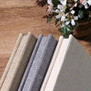 Simple Linen Self-adhesive Film Album Retro Family Large Capacity Handmade Creative Gifts(Gray White Page)