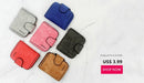 Women Short Zipper Cute Coin Purse Mini Wallet(Dark Grey)