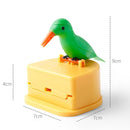 Bird Automatic Pressing Toothpick Holder Smart Toothpick Dispenser(Green Bird)