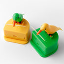 Bird Automatic Pressing Toothpick Holder Smart Toothpick Dispenser(Green Bird)