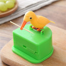 Bird Automatic Pressing Toothpick Holder Smart Toothpick Dispenser(Yellow Bird)