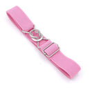 Candy-colored 8-Character Clasp Elastic Braided Belt for Children(Pink)