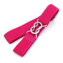 Candy-colored 8-Character Clasp Elastic Braided Belt for Children(Rose Red)