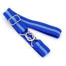 Candy-colored 8-Character Clasp Elastic Braided Belt for Children(Blue)