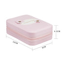 CASEGRACE Portable Mini Portable Lipstick Case Makeup Storage Cosmetic Bag(Pink)