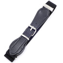 2 PCS Kids Polyester + PU Leather Square Pin Buckle Adjustable Elastic Belt, Length:65cm(Black)