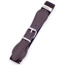 2 PCS Kids Polyester + PU Leather Square Pin Buckle Adjustable Elastic Belt, Length:65cm(Coffee)