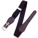 2 PCS Kids Polyester + PU Leather Square Pin Buckle Adjustable Elastic Belt, Length:65cm(Red)