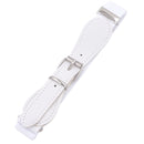 2 PCS Kids Polyester + PU Leather Square Pin Buckle Adjustable Elastic Belt, Length:65cm(White)