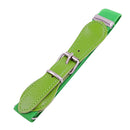 2 PCS Kids Polyester + PU Leather Square Pin Buckle Adjustable Elastic Belt, Length:65cm(Green)