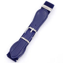 2 PCS Kids Polyester + PU Leather Square Pin Buckle Adjustable Elastic Belt, Length:65cm(Navy Blue)