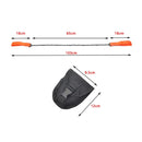 Outdoor Portable Hand-held Wire Saw Field Survival Manganese Steel Chain Saw Multifunctional Logging Saw(11 Teeth Orange)