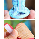 Tendon Bottom Mesh Pet Anti-skid Sandals, Size:5: 5.5x6.5cm(Blue)