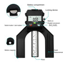 0.01mm Woodworking Electronic Digital Depth Ruler DIY Woodworking Ruler Table Saw Height Ruler