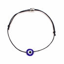 Lucky Evil Eye Bracelets For Women 6 Colors Handmade Braided Rope Lucky Jewelry Red Bracelet Female(Blue)