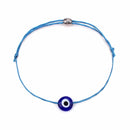 Lucky Evil Eye Bracelets For Women 6 Colors Handmade Braided Rope Lucky Jewelry Red Bracelet Female(Pink)