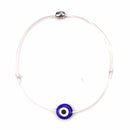 Lucky Evil Eye Bracelets For Women 6 Colors Handmade Braided Rope Lucky Jewelry Red Bracelet Female(Pink)