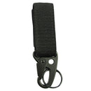 10PCS Outdoor Camping Carabiner Backpack Hooks Olecranon Molle Hook Survival Gear EDC Nylon Keychain Clasp(Black)