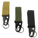 10PCS Outdoor Camping Carabiner Backpack Hooks Olecranon Molle Hook Survival Gear EDC Nylon Keychain Clasp(Black)