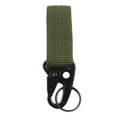 10PCS Outdoor Camping Carabiner Backpack Hooks Olecranon Molle Hook Survival Gear EDC Nylon Keychain Clasp(Army Green)