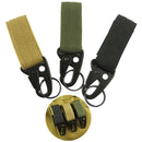 10PCS Outdoor Camping Carabiner Backpack Hooks Olecranon Molle Hook Survival Gear EDC Nylon Keychain Clasp(Army Green)