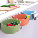 Desktop Waste Bin Cabinet Door Hanging Large Trash Can Storage Box Kitchen Accessories Storage Holder Racks Barrel Trash(Pink)