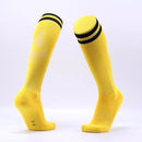 Children Football Socks Boys Soccer Sock Kid Above Knee Plain Socks Long Soccer Stockings Men Over Knee High Sock, Size:Adult Size(Black)
