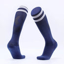 Children Football Socks Boys Soccer Sock Kid Above Knee Plain Socks Long Soccer Stockings Men Over Knee High Sock, Size:Adult Size(Sapphire)