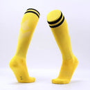 Children Football Socks Boys Soccer Sock Kid Above Knee Plain Socks Long Soccer Stockings Men Over Knee High Sock, Size:Adult Size(Yellow)