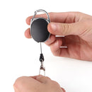 5PCS Outdoor Telescopic Wire Rope Key Ring Burglar Keychain EDC Retractable Chain Return key Ring Holder